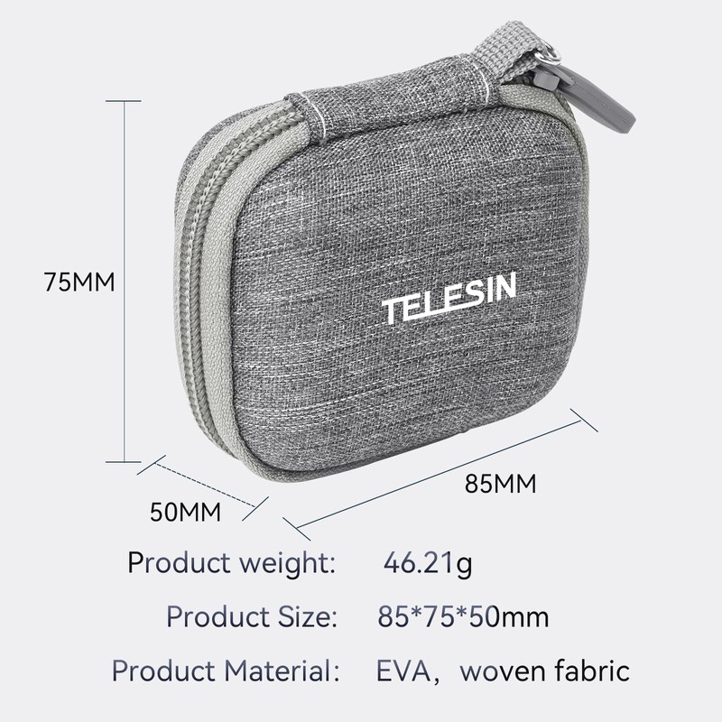 TELESIN Small Case Mini Case for Insta360 GO3 Go2 DJI