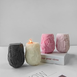 Cylinder Resin Mold for Flower, Pillar, Bottle, Clay, Jewelry Casting - 3D Silicone Mold for Craft Supplies and Candle Making