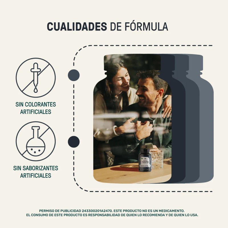 Testo Platinum Life 360 180 Cpsulas Fenogreco Ginseng Maca Sin