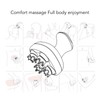 Electric Scalp Massager Red Lighting 6 Modes 4 Massage Head