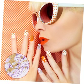 Healeved Fashion Nail Foil Mesh Gauze Gold Silver Foil for Manicure Decoration Color Variations Nail Art Supplies for Women and Girls