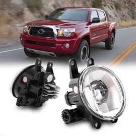 Upgraded LED Fog Light Assembly Compatible with 2006-2013 Toyota Camry RAV4 Highlander Corolla Avalon 4Runner Tacoma Tundra, Lexus GS350 HS250h LX570 RX350 RX450h, Left&Right fog lights
