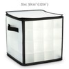 CKB LTD Clear Christmas Bauble Storage Box Cube with Dividers