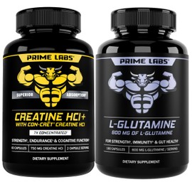 Prime Labs Prime Labs Creatine HCl Capsules (60 ct) + L Glutamine (180 ct)