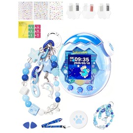 YOGAGA Tamagotchi Paradise Case, Clear, For Tamagotchi Paradise Blue Water, Protective Case, Cover, Compatible with Communications, PC Material, All Around Protection, Dustproof, Shock-Absorbing