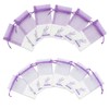 Geila 12pcs Sachet Empty Bags Purple Drawstring Gauze Cotton-ramie Sacks