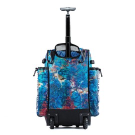 Boombah Rolling Superpack Baseball/Softball Gear Bag - 23-1/2" x 13-1/2" x 9-1/2" - Telescopic Handle - Holds 4 Bats - Wheeled Version - The Natural 2.0 Glitter Multi Orchid/White