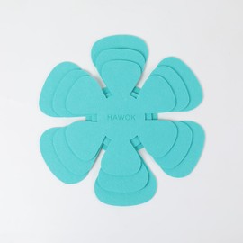 HAWOK Pot/Pan Protectors-Set of 3 Diamenter 8 inch 10inch 12inch Malachite Green