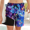 Boy's Swim Trunks Size 14 16 Novelty Space Astronaut Printed
