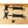 Vintage 2 Large Iron Locks Sliding Door Lock and Latch