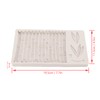 Silicone Mold Safe Elastic Grey Leaves Bamboo Design Tear Resistant