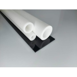 ALTintec Hollow Rod PTFE White Diameter 30 x 15 mm Length 500 mm Plastic Pipe (Teflon) Pipe