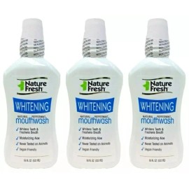 NatureFresh Whitening ( LOT 3 ) NatureFresh Whitening Natural Peppermint Mouthwash 18 FL oz Ea SEALED