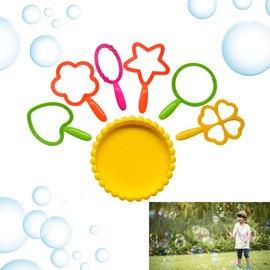 Beauty PLAYER Bubble Machine Bubble Machine, Hand Held, Bubble Wand Set, Bubble Making Machine, Bubble Tools, Children's Toy, Gift, Party Goods, Outdoor Camping (7 Set of Flowers)