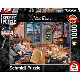 Schmidt Spiele 59655 In the Holiday House, 1000 Pieces Secret Puzzle