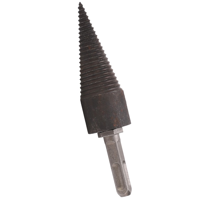 Wood Cone Punch Firewood Separation Detachable Round Shank Thread Drill