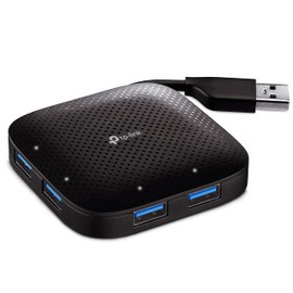 TP-Link 4-Port USB 3.0 Data Hub, Windows Mac OS and Linux, Ultra Compact Design, No Driver Required, Up to Four Devices at the Same Time (UH400) (Refurbished)