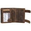 Greenburry BV-1796AC-RFID-25/Chain Vintage RFID Leather Biker Wallet with Chain, brown,