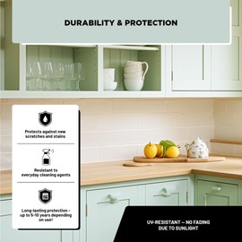 LM-Kreativ Furniture Paint 16.91 fl oz - Pale Green - High-Coverage Cabinet and Furniture Paint | Durable Wood Paint for Indoor and Outdoor Use | No Sanding Needed | Eco-Friendly & Low Odor