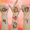 7PCS Temporary Tattoos For Hockey Fans Adults Kids