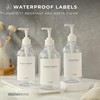 Etiquetas impermeables MaisoNovo para botellas, diseño moderno - Paquete mixto