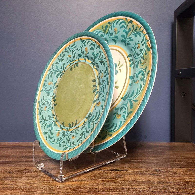 OnFireGuy 2 Plate Dinnerware Display Stand for Kitchenware Plates Platters