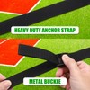 TOBWOLF 2 Set Basketball Goal Anchor Tie Down Kit, High