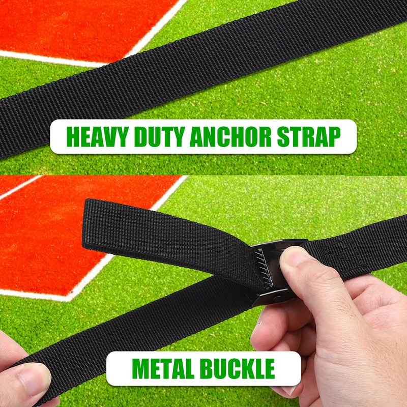 TOBWOLF 2 Set Basketball Goal Anchor Tie Down Kit, High