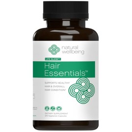 Natural Wellbeing Hair Essentials - Supports Healthy Hair with Saw Palmetto (for DHT), Biotin, Bamboo Silica - Natural Supplement for Women and Men. 270 Veg Caps (3-Month Supply)
