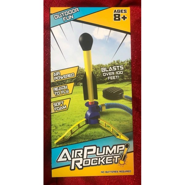 Outdoor Fun Air Pump Rocket Go Up To 100’ -