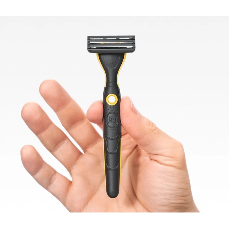 Defender Yellow and Black Handle Defender Razor w/ 8pk Extra