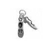 Sterling Silver Moveable Dance Tap Shoes Charm Item #1422