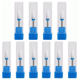 10x Keramik Fräser Set – Kegel Form – Für Maniküre & Pediküre
