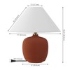 JONATHAN Y JYL5600C-SET2 Delphi 18.25" Minimalist Scandinavian Resin/Iron LED Table