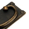 JEUIHAU 6 Pcs Vintage Drawer Ring Pull Handles, Antique Bronze