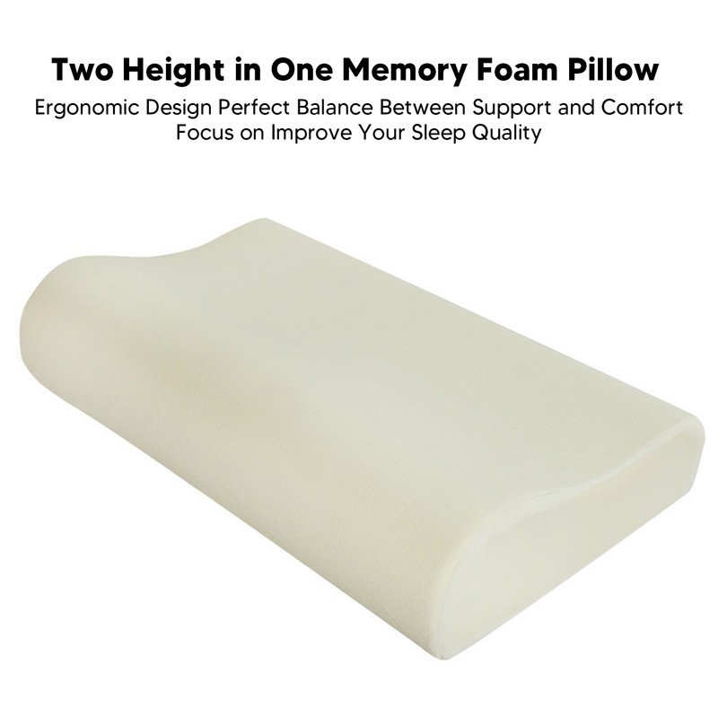 Memory Foam Pillow Slow Rebound Neck Contour Cervical Pillow for