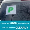 P Plate Stickers for New Driver | Micro-Perforated Tech: See-Through