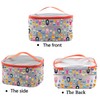 PXTIDY Adventure Cartoon Time Makeup Bag Classic Cartoon Characters Travel