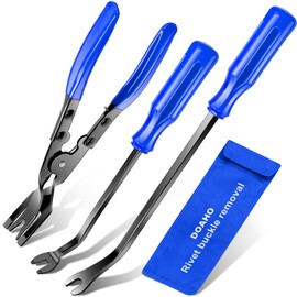 Doaho Car Clip Removal Tool, 3 Pcs Panel Clip Pliers Set Fastener Remover, Auto Retainer Clip Trim Rivet Removal Tool Kit