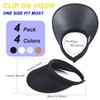 MULIMU 4-Pack Women Wide Brim Sun Visor UV Protection UPF50+