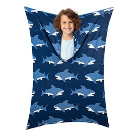 ALNKDH Sensory Sock Body Sock -Blue Whale Exercise Elastic Full Body Sock Suitable for ADHD and Autism Stress and Anxiety Relieve, Deep Pressure Stimulation (L-56x28in(142x71cm))