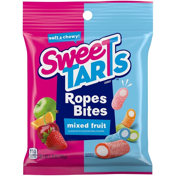SweeTARTS Ropes Bites, 5.25 Ounce, Pack of 12