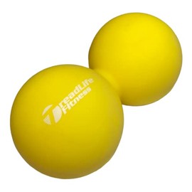 TreadLife Fitness Massage - Peanut - Double Lacrosse Ball (Yellow)