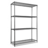 Alera Wire Shelving Starter Kit, Four-Shelf, 48w x 18d x