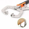 Biugaaufai 6 Pack 6 Inch C-Clamp Locking Pliers with Rubber