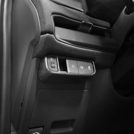 FUEISOF Car Interior Headlight Light Switch Cover Bezel for Kia EV3 2024 2025 (Wood Grain)