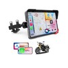 2025 Motorcycle CarPlay Screen & Android Auto 7" Wireless Portable