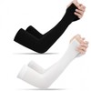Cooling Sun Protection Summer Arm Sleeves Basic Black 10ea