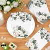 Homlouue 100 PCS Magnolia Alba Napkins, Floral Paper Napkins, Bathroom