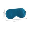 TOVINANNA Comfortable Silk Eye Mask Peacock Blue Sleeping Aid Blindfold